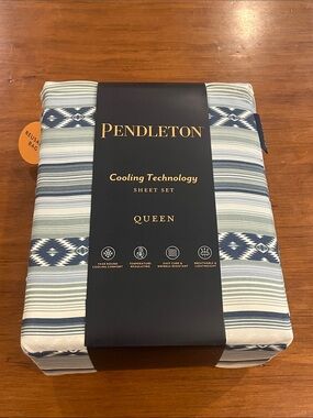 Pendleton Beacon Serape Queen Sheet Set - Flat, Fitted, 2 Standard Pillowcases